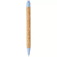  Midar cork and wheat straw ballpoint pen, Cork, wheat straw plastic, Blue
