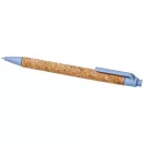 Midar cork and wheat straw ballpoint pen, Cork, wheat straw plastic, Blue