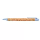 Midar cork and wheat straw ballpoint pen, Cork, wheat straw plastic, Blue