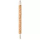 Midar cork and wheat straw ballpoint pen, Cork, wheat straw plastic, Chrome