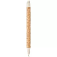   Midar cork and wheat straw ballpoint pen, Cork, wheat straw plastic, Chrome
