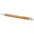 Midar cork and wheat straw ballpoint pen, Cork, wheat straw plastic, Chrome