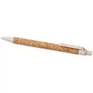   Midar cork and wheat straw ballpoint pen, Cork, wheat straw plastic, Chrome