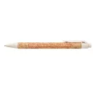 Midar cork and wheat straw ballpoint pen, Cork, wheat straw plastic, Chrome