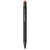 Dax rubber stylus ballpoint pen, Metal,  solid black,Orange  