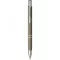 Moneta soft touch click ballpoint pen, Aluminium, Dark grey