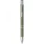 Moneta soft touch click ballpoint pen, Aluminium, Dark grey