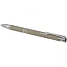 Moneta soft touch click ballpoint pen, Aluminium, Dark grey