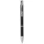 Moneta aluminium click ballpoint pen, Aluminium,  solid black