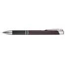 Moneta aluminium click ballpoint pen, Aluminium,  solid black