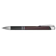   Moneta aluminium click ballpoint pen, Aluminium,  solid black