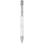 Moneta aluminium click ballpoint pen, Aluminium, White
