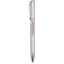 Moneta aluminium click ballpoint pen, Aluminium, Silver