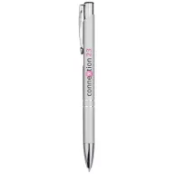 Moneta aluminium click ballpoint pen, Aluminium, Silver
