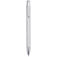 Moneta aluminium click ballpoint pen, Aluminium, Silver