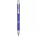 Moneta aluminium click ballpoint pen, Aluminium, Royal blue