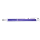 Moneta aluminium click ballpoint pen, Aluminium, Royal blue