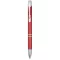 Moneta aluminium click ballpoint pen, Aluminium, Red