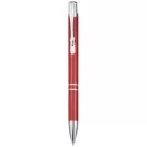 Moneta aluminium click ballpoint pen, Aluminium, Red