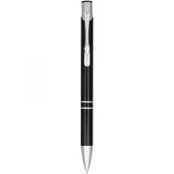   Moneta anodized aluminium click ballpoint pen, Aluminium, ABS Plastic, Steel,  solid black