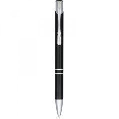   Moneta anodized aluminium click ballpoint pen, Aluminium, ABS Plastic, Steel,  solid black