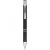 Moneta anodized aluminium click ballpoint pen, Aluminium, ABS Plastic, Steel,  solid black