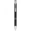 Moneta anodized aluminium click ballpoint pen, Aluminium, ABS Plastic, Steel,  solid black