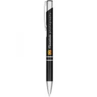   Moneta anodized aluminium click ballpoint pen, Aluminium, ABS Plastic, Steel,  solid black