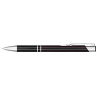   Moneta anodized aluminium click ballpoint pen, Aluminium, ABS Plastic, Steel,  solid black
