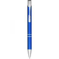   Moneta anodized aluminium click ballpoint pen, Aluminium, ABS Plastic, Steel, Blue