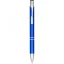 Moneta anodized aluminium click ballpoint pen, Aluminium, ABS Plastic, Steel, Blue