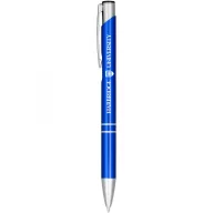   Moneta anodized aluminium click ballpoint pen, Aluminium, ABS Plastic, Steel, Blue
