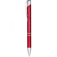   Moneta anodized aluminium click ballpoint pen, Aluminium, ABS Plastic, Steel, Red