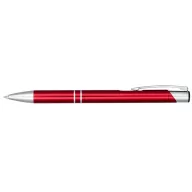   Moneta anodized aluminium click ballpoint pen, Aluminium, ABS Plastic, Steel, Red