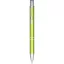 Moneta anodized aluminium click ballpoint pen, Aluminium, ABS Plastic, Steel, Lime