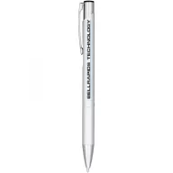   Moneta anodized aluminium click ballpoint pen, Aluminium, ABS Plastic, Steel, Silver