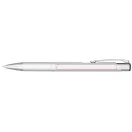 Moneta anodized aluminium click ballpoint pen, Aluminium, ABS Plastic, Steel, Silver