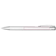   Moneta anodized aluminium click ballpoint pen, Aluminium, ABS Plastic, Steel, Silver