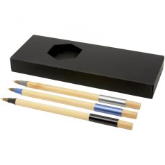   Set 3 instrumente de scris, Everestus, 22FEB0781, 18.5x2.7x7 cm, Bambus, Aluminiu, Negru