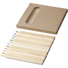   Set 12 creioane colorate, 2401E14548, Everestus, 8.7 cm, Lemn, Natur