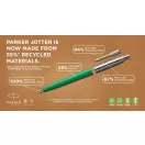 Pix Parker Jotter Recycled, 20OCT4528793, plastic si otel inoxidabil reciclat, verde
