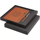 Agenda cu pix inclus, A5, Dictando, 2410E24404, Luxe, 24.5 x 2 x 23.3 cm, Hartie, Maro