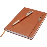  Agenda cu pix inclus, A5, Dictando, 2410E24404, Luxe, 24.5 x 2 x 23.3 cm, Hartie, Maro