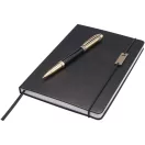 Agenda cu pix inclus, A5, Dictando, 2410E24405, Luxe, 24.5 x 2 x 23.3 cm, Hartie, Negru