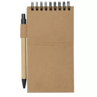   Set carnetel, notite adezive si pix, 2502E15694, Everestus, 13.9 x ⌀0.9 cm, Hartie, Natur