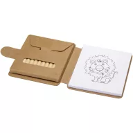   Set de colorat, Everestus, 2610E17403, 9.8x1.4x9.4 cm, Hartie, Natur