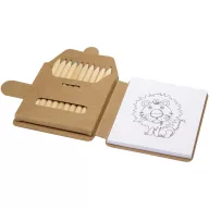   Set de colorat, Everestus, 2610E17403, 9.8x1.4x9.4 cm, Hartie, Natur