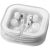 Sargas lightweight earbuds, ABS and PVC, White