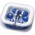 Sargas lightweight earbuds, ABS and PVC, Blue
