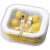 Sargas lightweight earbuds, ABS and PVC, Yellow